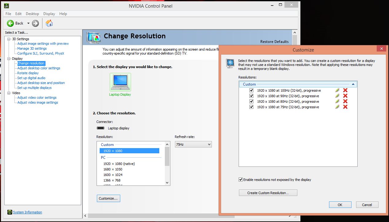 Nvidia Control Panel Custom resolutions.JPG