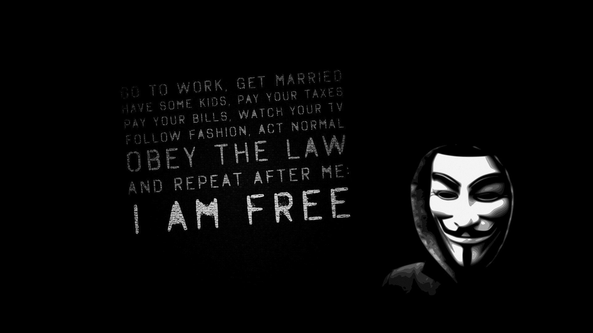 Black wallpaper I am free.jpg