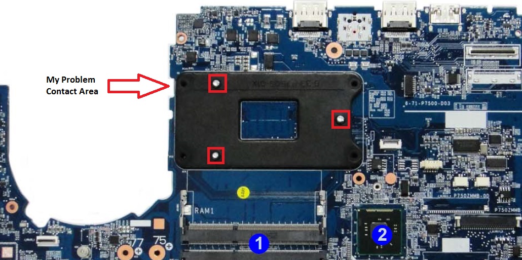 Underside of MB - screws of CPU Retention Bracket.jpg